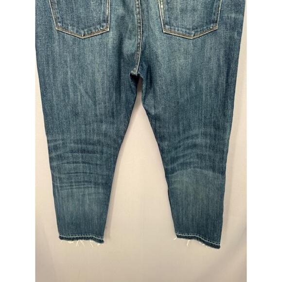 Point Sur Denim Jeans Womens 29 Ripped Button Fly Cropped Raw Hem Made in USA - Picture 5 of 15